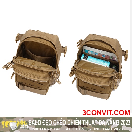Balo đeo chéo thời trang phong cách chiến thuật 2023