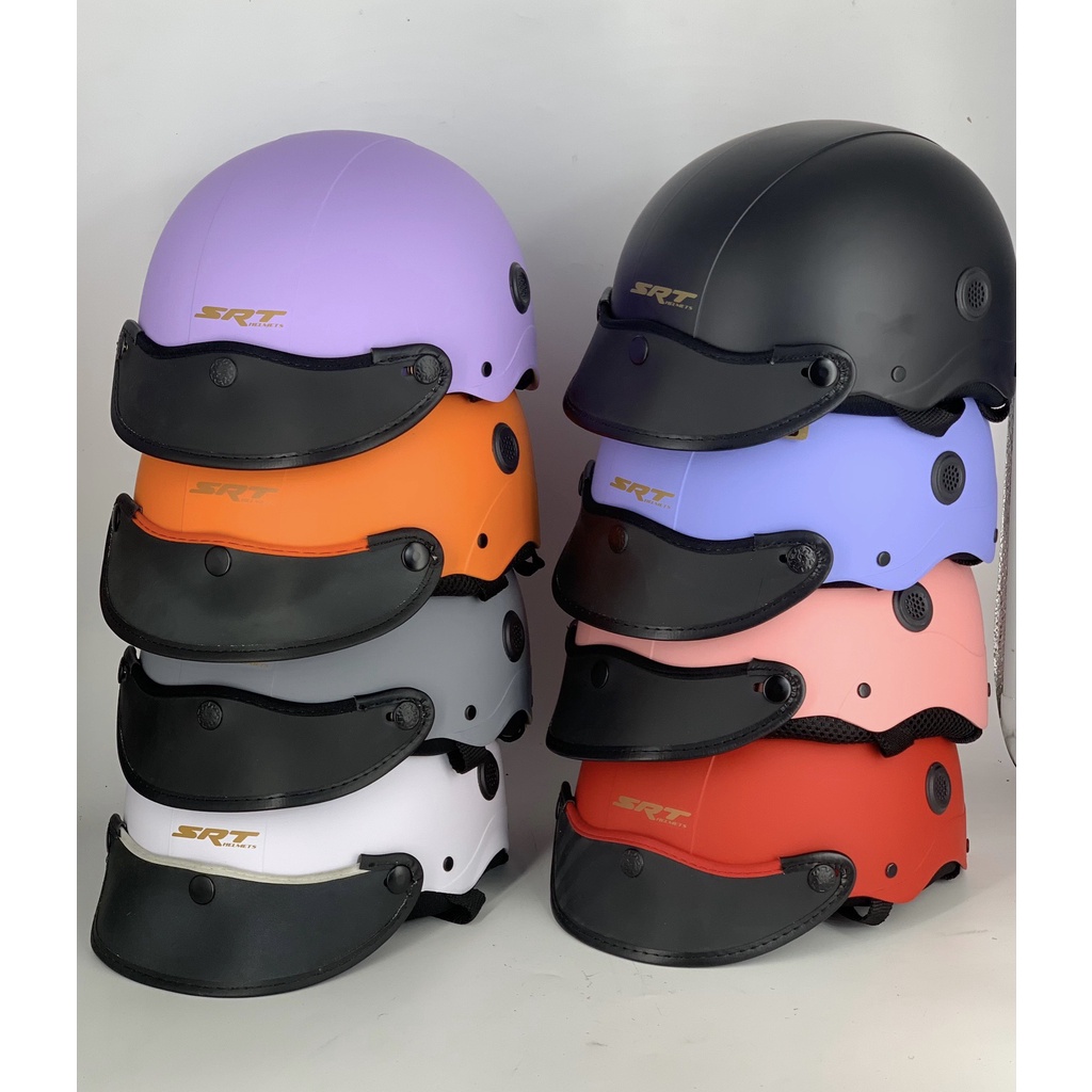 NÓN BẢO HIỂM SRT SƠN TRƠN CÓ NHIỀU MÀU