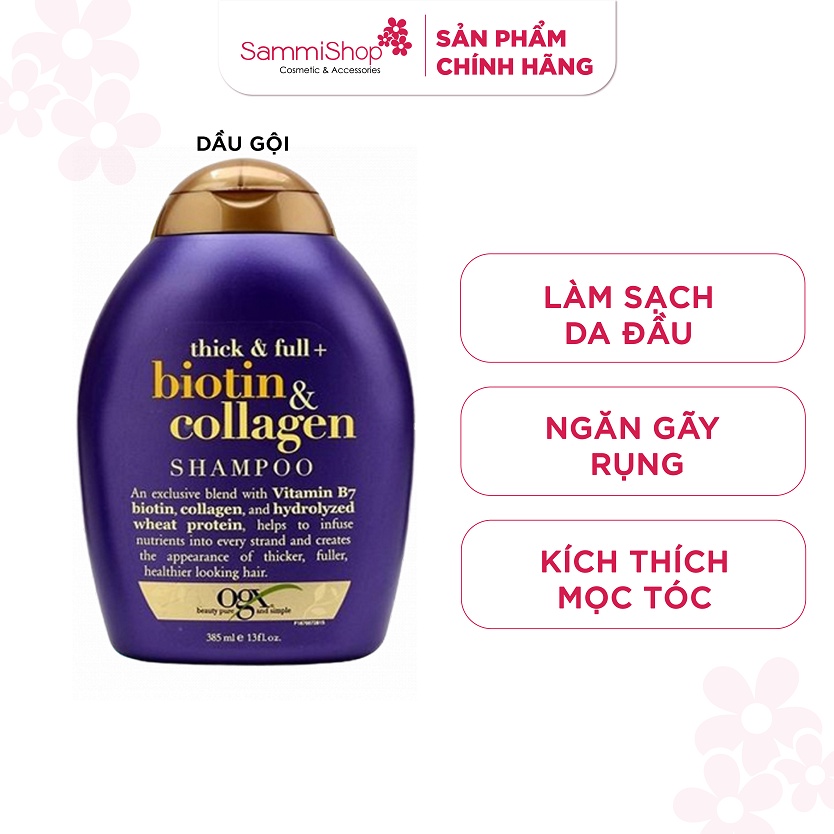 Dầu gội - xả OGX Thick&full+biotin&collagen 385ml