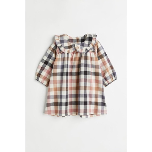 Váy mềm kẻ caro bé gái