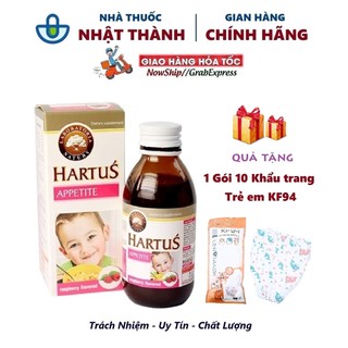 Hartus Appetite - Vitamin tăng hấp thu, giúp bé ăn ngon, cải thiện chứng biếng ăn của trẻ
