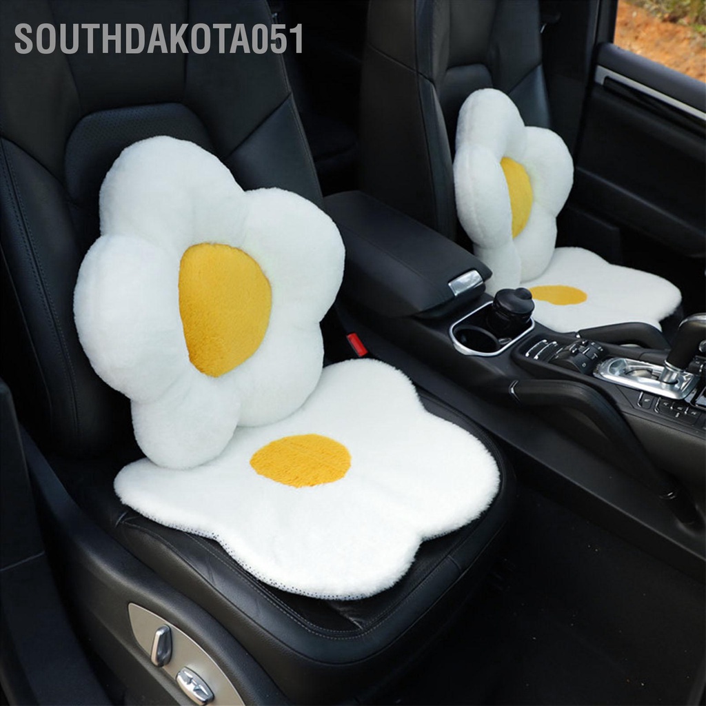 [Hàng Sẵn] Đệm Lót Ghế Ngồi Ô Tô Hình hoa trứng dễ thương Chống trượt Mềm mại Sang trọng Ấm áp Thoải mái【Southdakota051】