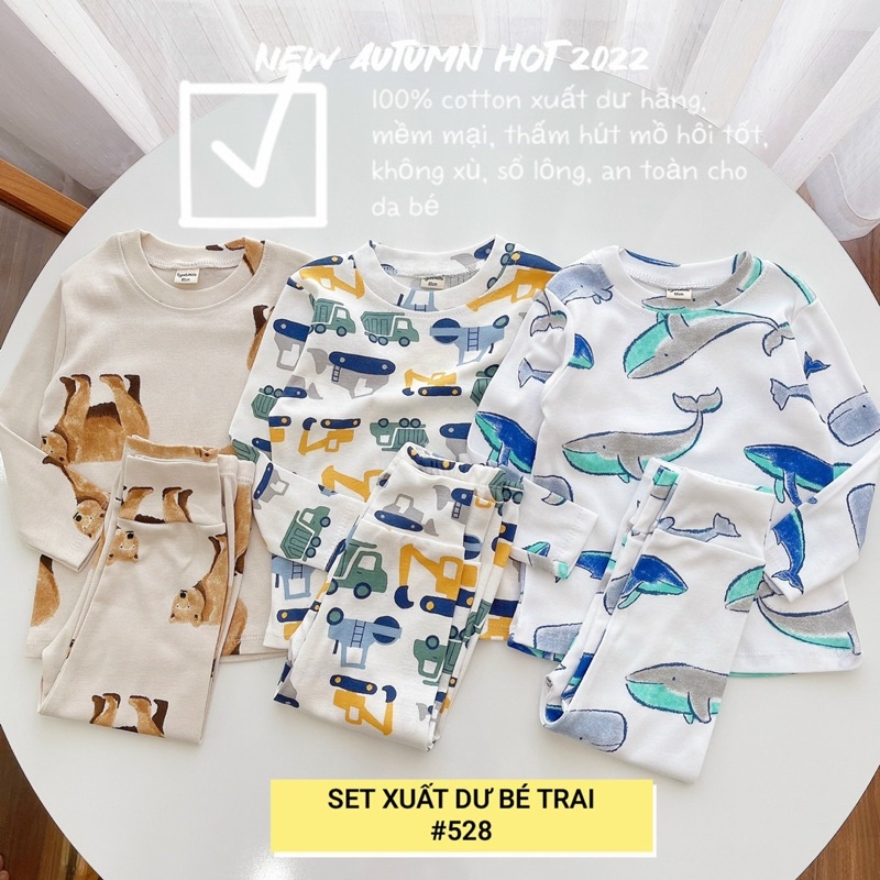 set 3 bộ borip bé trai bé gái 9-17kg , từ 5 tháng đến 4 tuổi