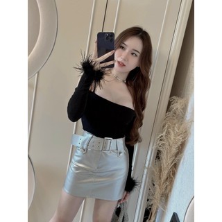 Áo Thun Kiểu Nữ Borip Phối Lông TM044