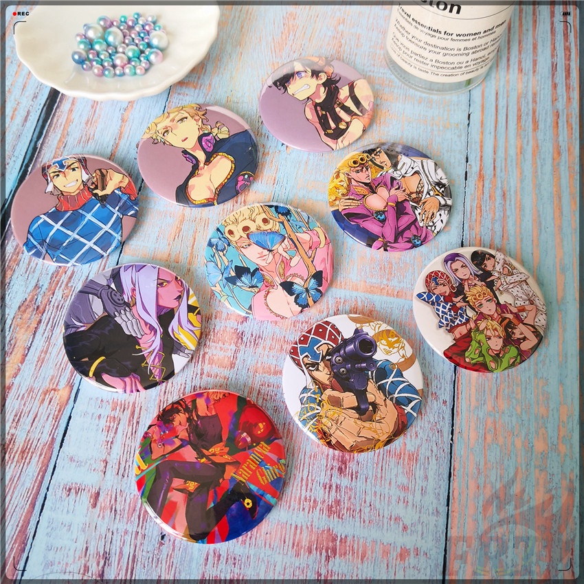 ❣️1 Huy Hiệu Anime Jojo 'S Bizarre Adventure 58MM❣️ Ghim Cài Áo Hình Anime 9 Kiểu
