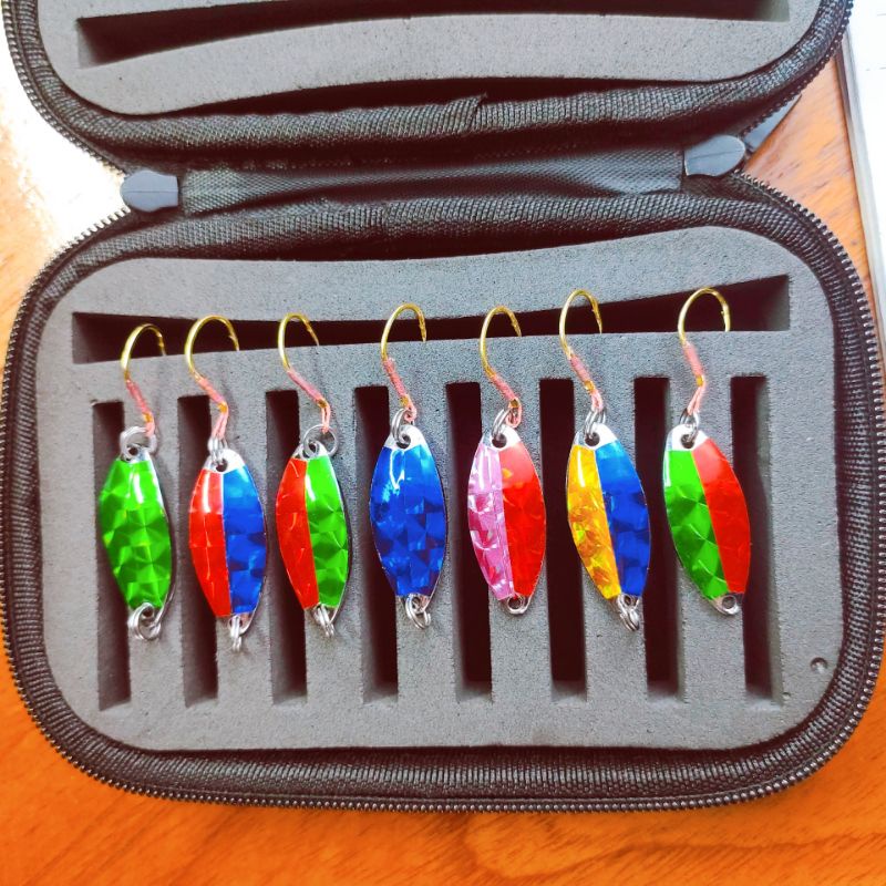 Mồi thìa lượn câu chày 4g , 6g lưỡi đơn thìa spoon lure suối sông hồ