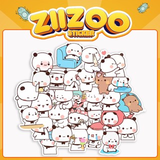 Set 30 Sticker Gấu Trúc Cute, hình dán trang trí bình nước, điện thoại, laptop, mũ bảo hiểm, sticker làm quà tặng