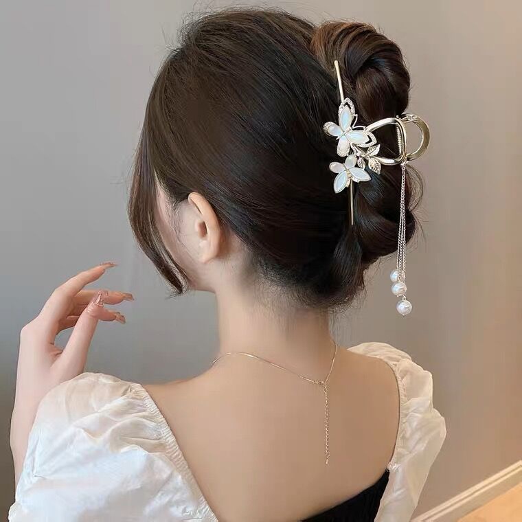 Haimeikang (MớI) Kẹp TóC HìNh Hoa ĐíNh Kim Cương Giả Sang TrọNg