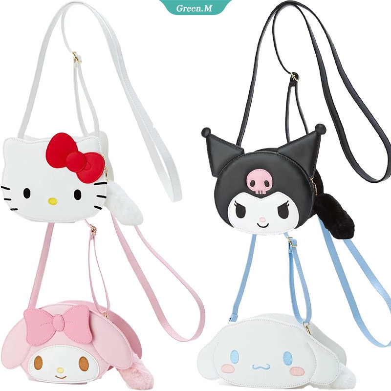 Ba Lô Đeo Vai Du Lịch Hình Sanrio Hello Kitty Kuromi My Melody Cinnamoroll Nhồi Bông Dễ Thương [GM]