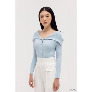 Áo len dài tay cổ bẻ D.CHIC MS: 188088