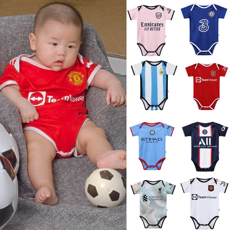 Bộ Áo Liền Quần Đồng Phục Bóng Đá Đội Tuyển Madrid Arsenal Kolo Paris Argentina Cho Bé