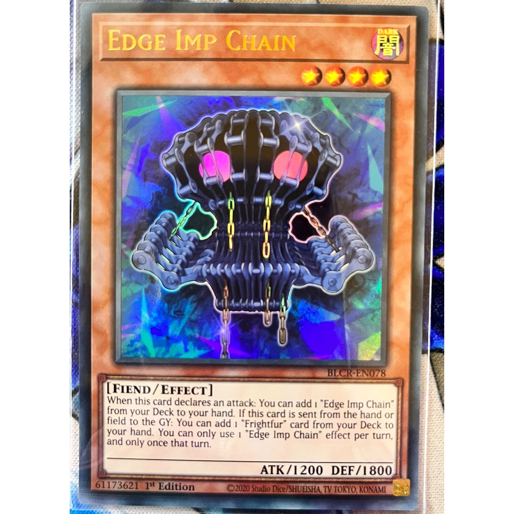 Thẻ bài Yugioh! Edge Imp Chain - BLCR-EN078 - Ultra Rare 1st Edition