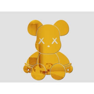 Gấu Tráng Gương BearBrick Kaws Dán Tường