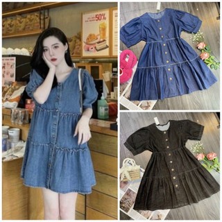 Đầm jean baybydoll 𝟲𝟬𝗸𝗴 - 𝟵𝟬𝗸𝗴
