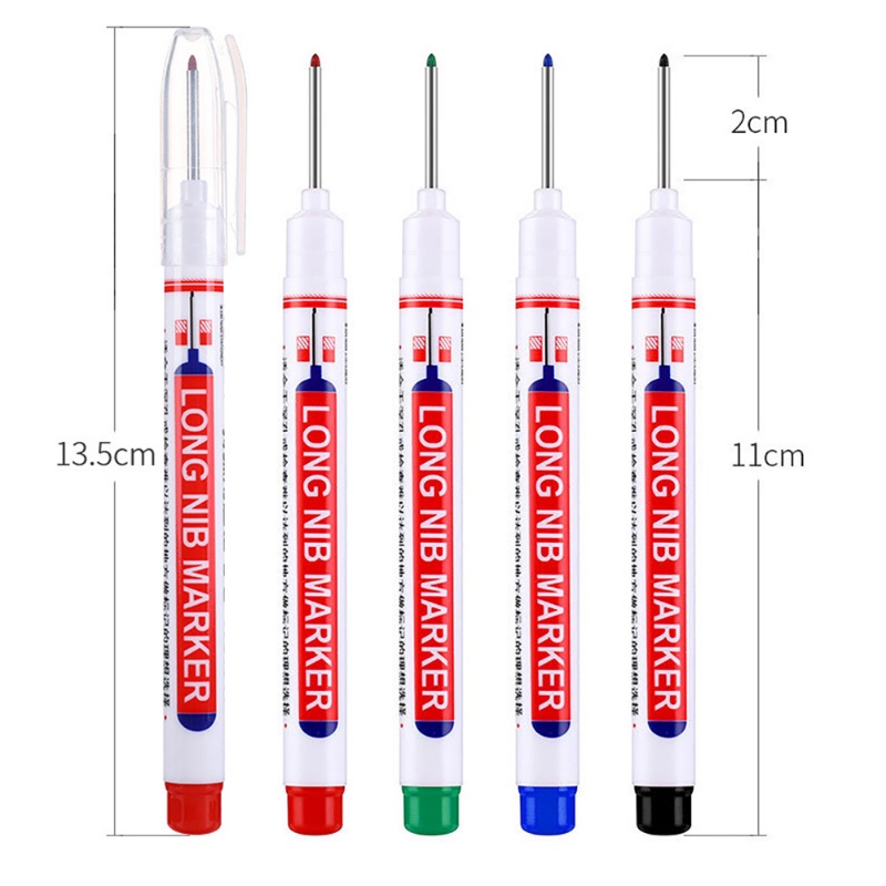 1 Bút Lông Đánh Dấu Hai Đầu Đa Chức Năng Màu Đỏ / Đen / Xanh Dương / Xanh Lá Dùng Để Trang Trí Nhà Tắm