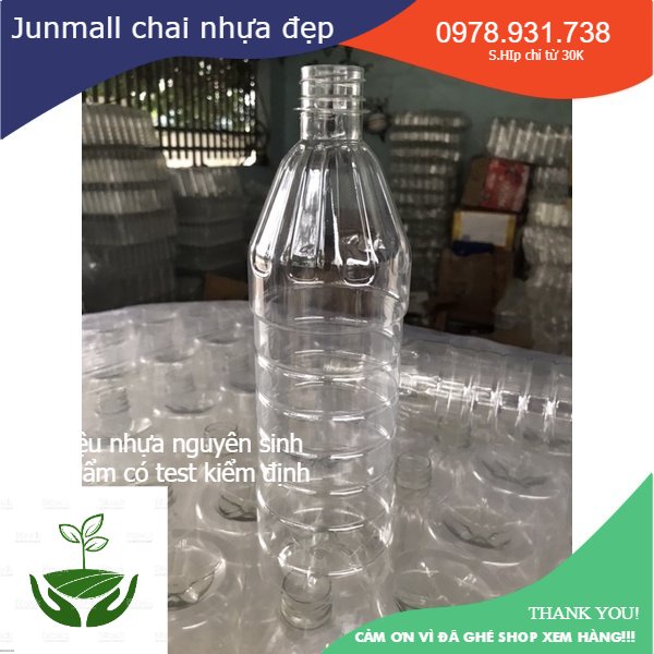 Chai nhựa đựng trà sữa, chai pet 500ml, 1 lít, 1,5 lít