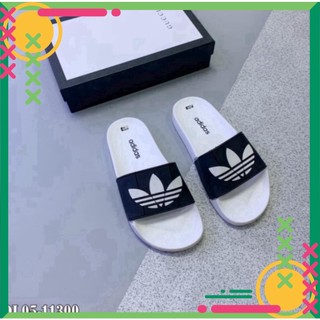 Dép nam nữ ADIDAS ba lá, Dép quai ngang xăng đan êm chân cao cấp chống trơn trượt