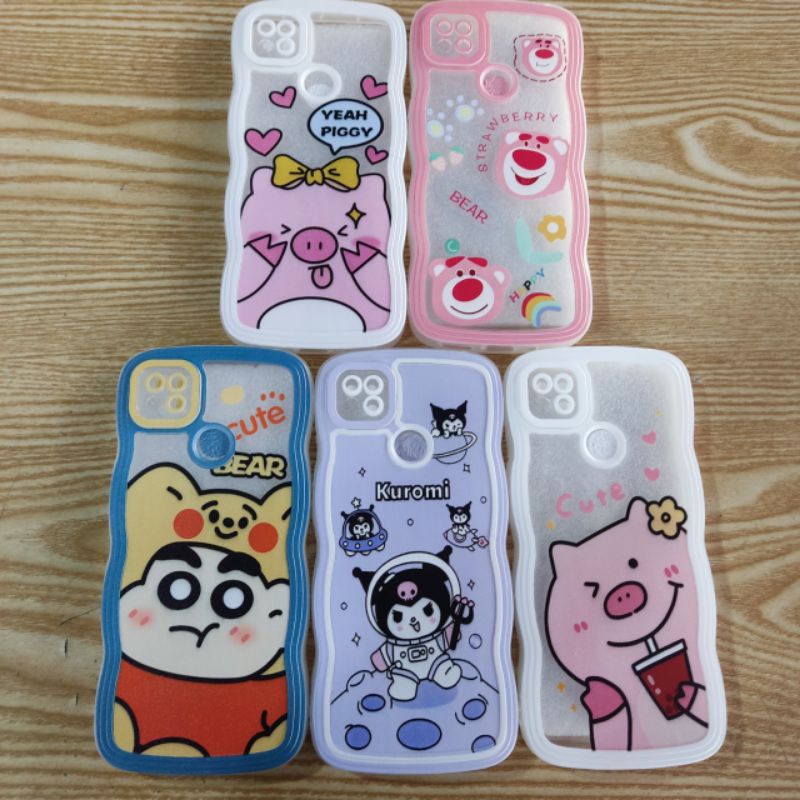 Ốp lưng Xiaomi Redmi 9C / 10A dẻo viền màu lưng in hình kute dễ thương có bảo vệ camera