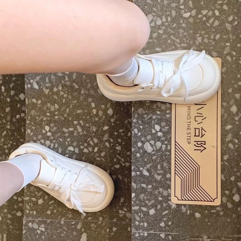 Giày thể thao nữ Giày trắng giày bánh mì nữ instagram dễ phối mùa thu 2022 mẫu mới
