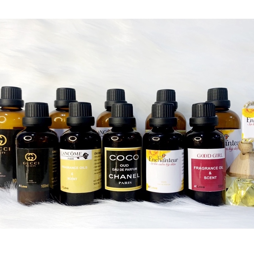 50ML - Tinh dầu nước hoa nguyên chất 100%: Goodgirl, Lancome, Cocochanel, Gucci Black...Lưu hương 4-8 tiếng