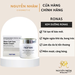 [CHÍNH HÃNG] Kem Dưỡng Tế Bào Gốc RONAS STEM CELL HYDRO CREAM 100ml ⚡️ Trắng Da và Cấp Ẩm