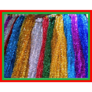 combo 50-10 dây kim tuyến giá sỉ bản 7cm dài 1m8 trang trí Noel, Tết, Sinh nhật - trang trí cây thông Noel, giáng sinh