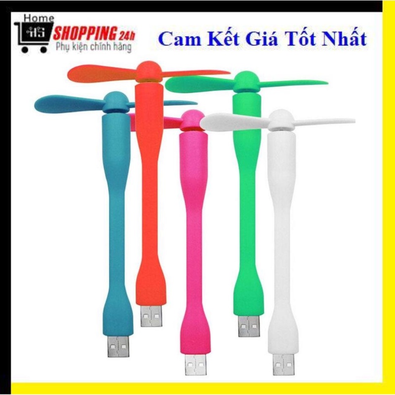 Combo 50 quạt USB 2 cánh rời thiết kế nhỏ gọn, thời trang với cánh mềm có thể tháo rời để xếp gọn homeshopping24h