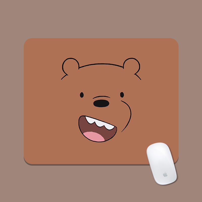 Đệm Lót Chuột Dày Dặn Chống Trượt Hình Gấu Hoạt Hình Dễ Thương
