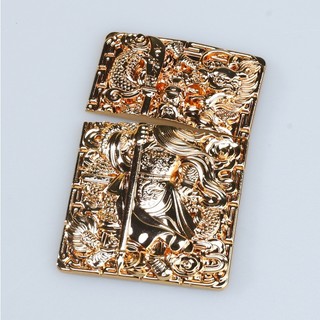 Emblem hình dán Zippo quan công vàng