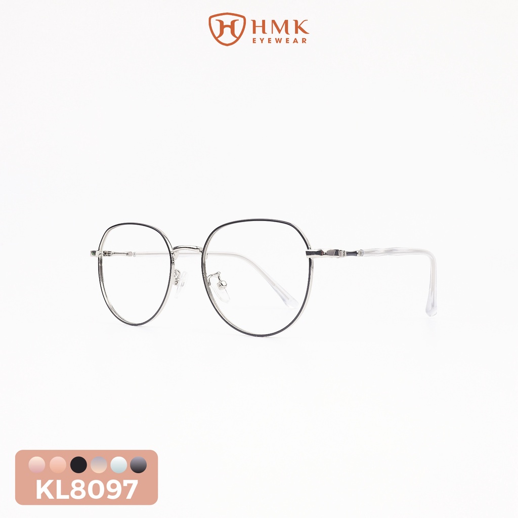 GỌNG KÍNH KIM LOẠI NAM NỮ PHONG CÁCH TRẺ TRUNG DÁNG TRÒN - SALEKL8097