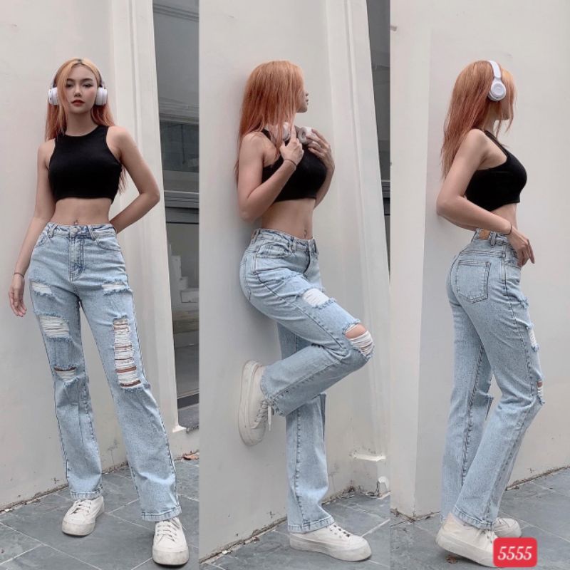 = 9 MẪU Quần Jean dày dặn Nữ Baggy Lưng Cao Hàn Quốc bao đẹp rẻ thời trang nhất 2022, bao đẹp chất lượng.( CHO ĐỔI TRẢ )