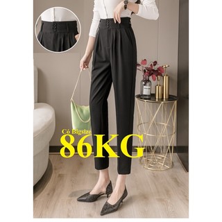 Quần Baggy Lưng Cao 3 Cúc cao 8cm, Phom rộng Có Big Size 86Kg, Lưng Thun Đằng  thoải mái, Chất Vải Tuyết Mưa Đẹp