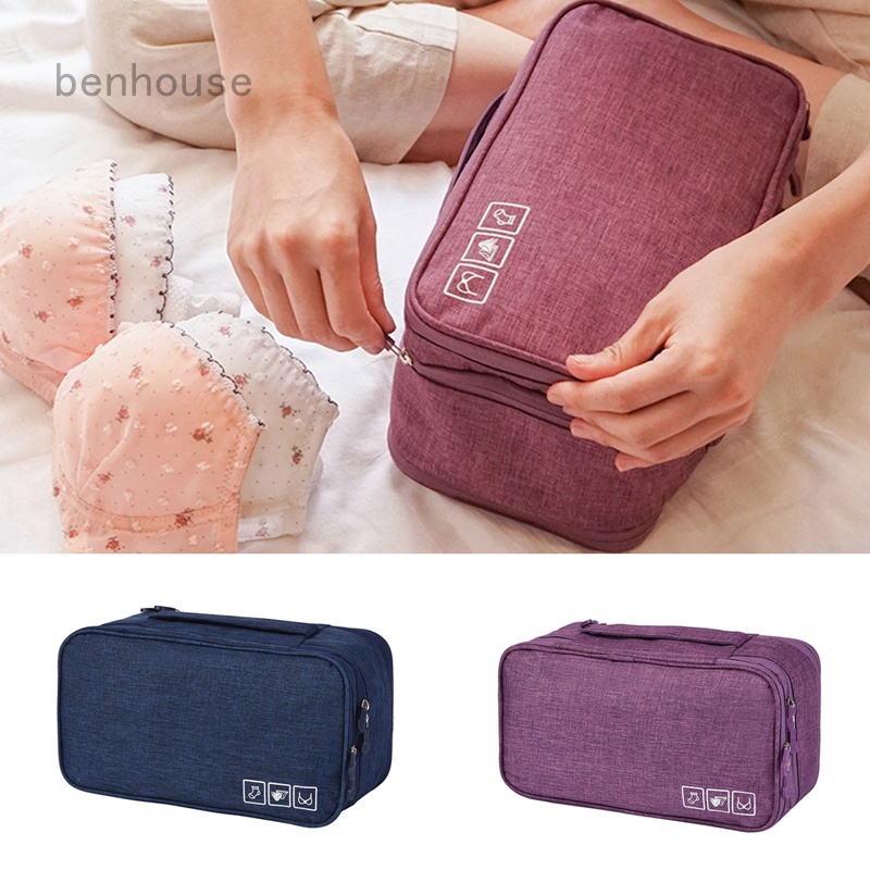 Túi Đựng Đồ Lót Chia Ngăn Chống Thấm Nước Tiện Lợi Khi Đi Du Lịch