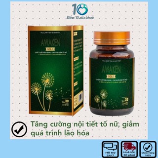 Viên uống nội tiết tố nữ AWAKEN GOLD bổ sung mầm đậu nành, hạn chế lão hóa và tiền mãn kinh