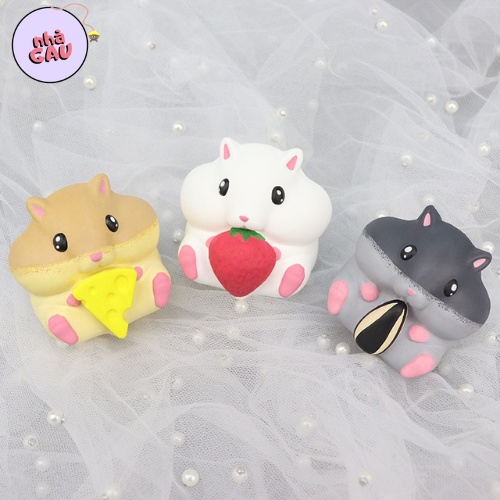 Tô tượng thạch cao chuột phô mai,hướng dương, dâu 2d size nhỏ 5cm(không kèm màu và cọ)