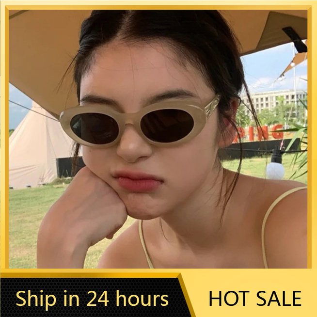 Kính mát SAMJUNE gọng bầu dục nhỏ thời trang cho nam và nữ