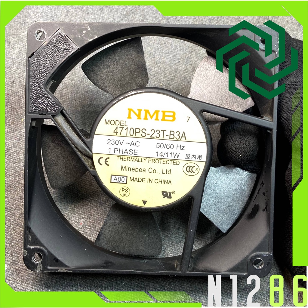 QUẠT 12 cm 220v 14W NMB. khung kim loại. GIÓ ÊM VÀ TỐT. 4710PS-23T-B3A
