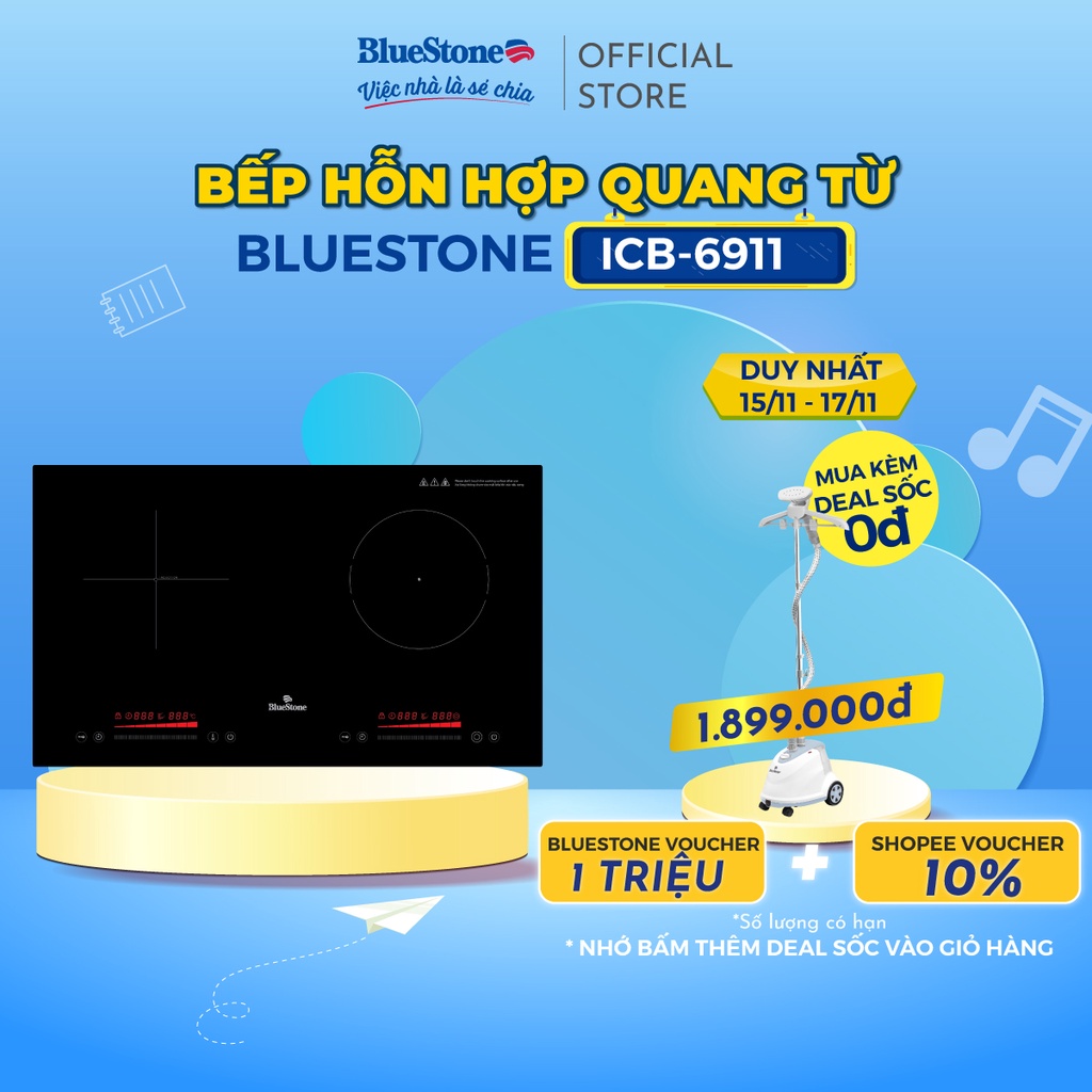 Bếp Hỗn Hợp Quang Từ BlueStone ICB-6911