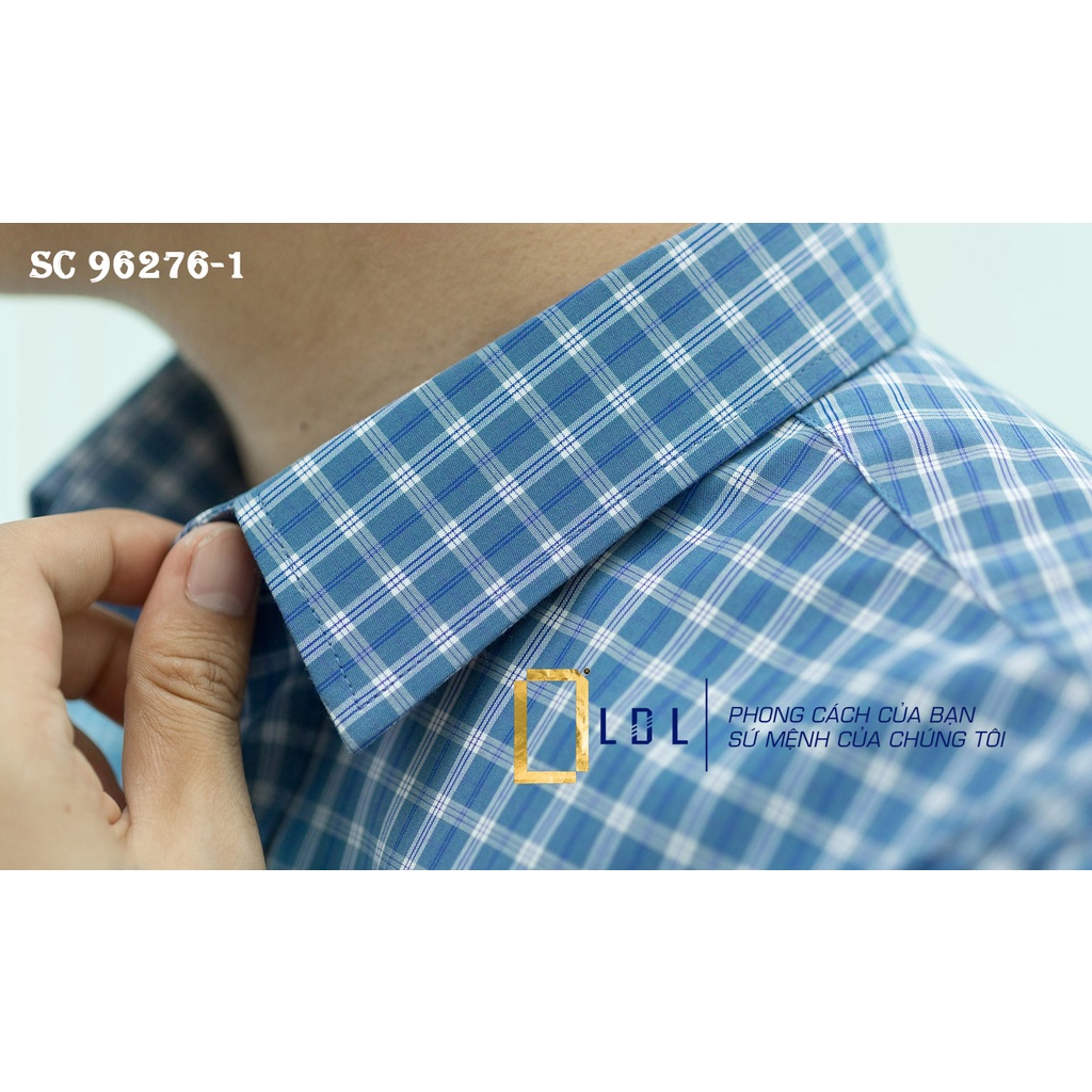Áo Sơ Mi Nam LDL Kẻ Sọc ô Cọc Tay Chất Liệu Cotton Cap Cấp Đơn Giản Lịch Sự Và Sang Trọng