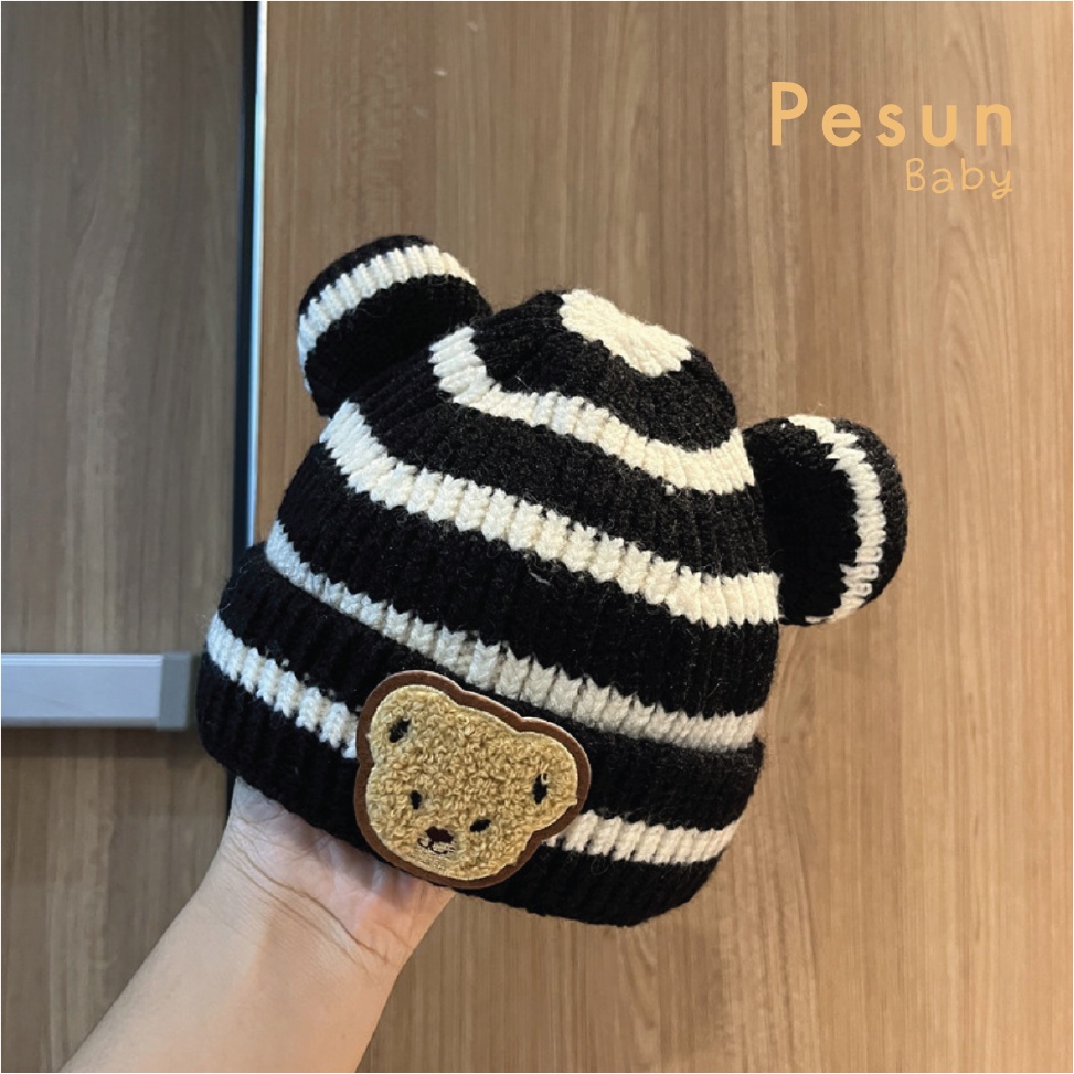 Nón Len Gấu cho Bé