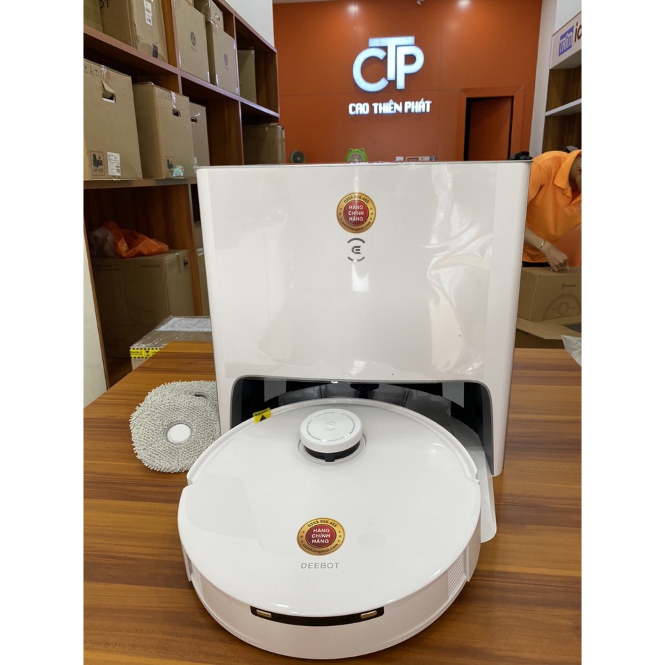 🍀MỚI 2023🍀Robot Hút Bụi Lau Nhà Giặt Giẻ Tự Động Ecovacs Deebot T10 Turbo - Tặng Nước Lau Sàn
