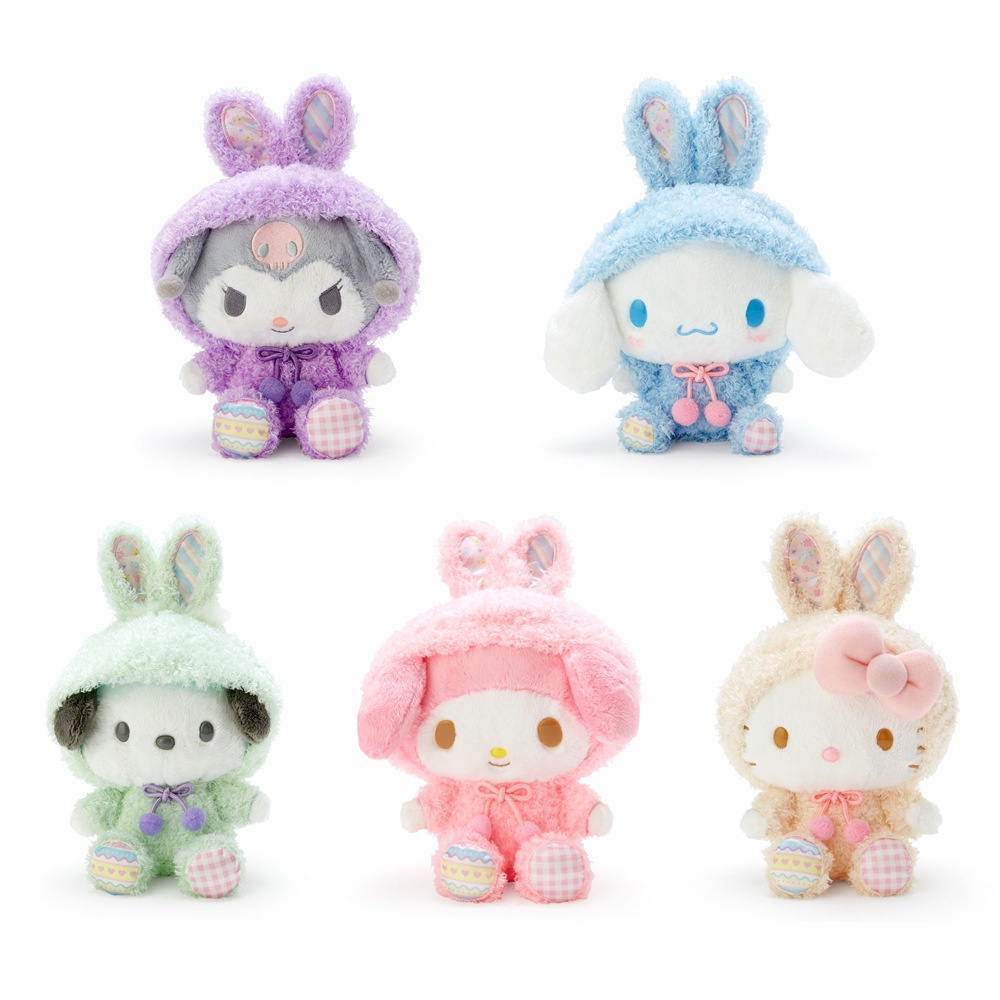 Thú Nhồi Bông Hình Cinnamoroll Kuromi Melody Kitty Đáng Yêu