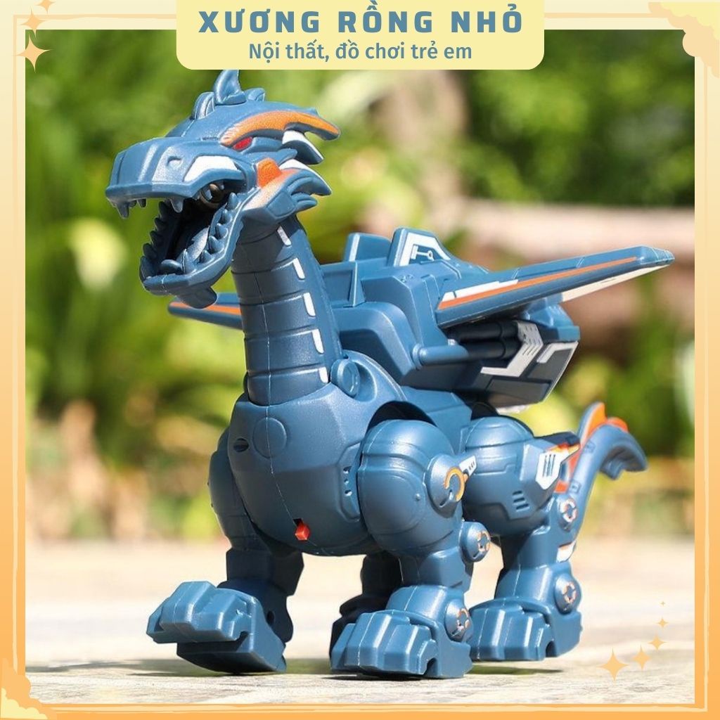 Đồ Chơi Khủng Long Phun Sương, Rồng Phun Sương Kích Thước Lớn Có Nhạc Cho Bé