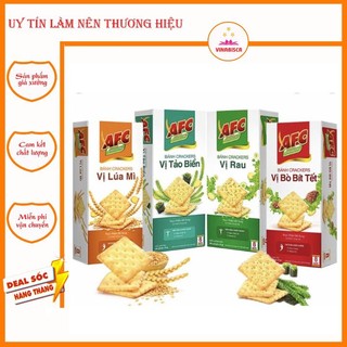 Bánh quy dinh dưỡng afc vị rau/vị lúa mì kinh đô hộp 200g