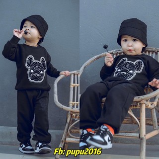 Bộ nỉ da cá kid Life.work. cho bé trai bé gái