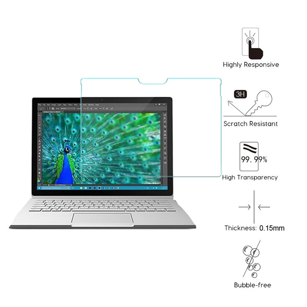 Set 3 Phim PET Dán Bảo Vệ Màn Hình Máy Tính Bảng Microsoft Surface Book 3 2 1 Book1 Book2 Book3 13.5 15