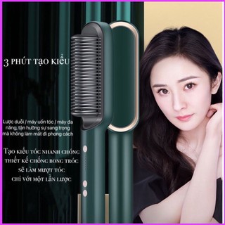 Lược Điện Chải Tóc Tạo Kiểu - Uốn Duỗi Ép Tóc Đa Năng