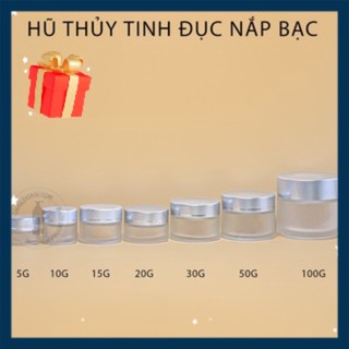 Hũ thủy tinh nắp bạc