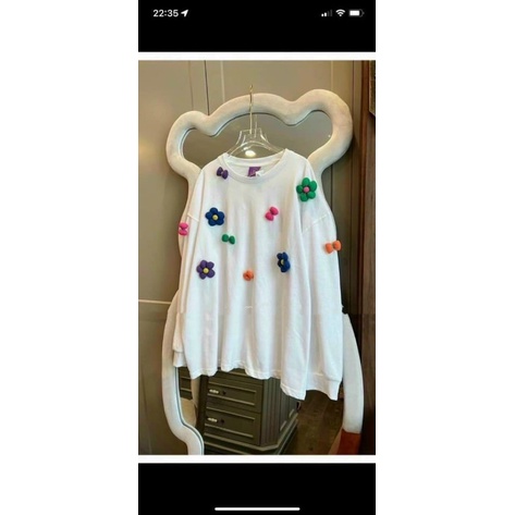 Áo Len Tăm Đính Hoa··