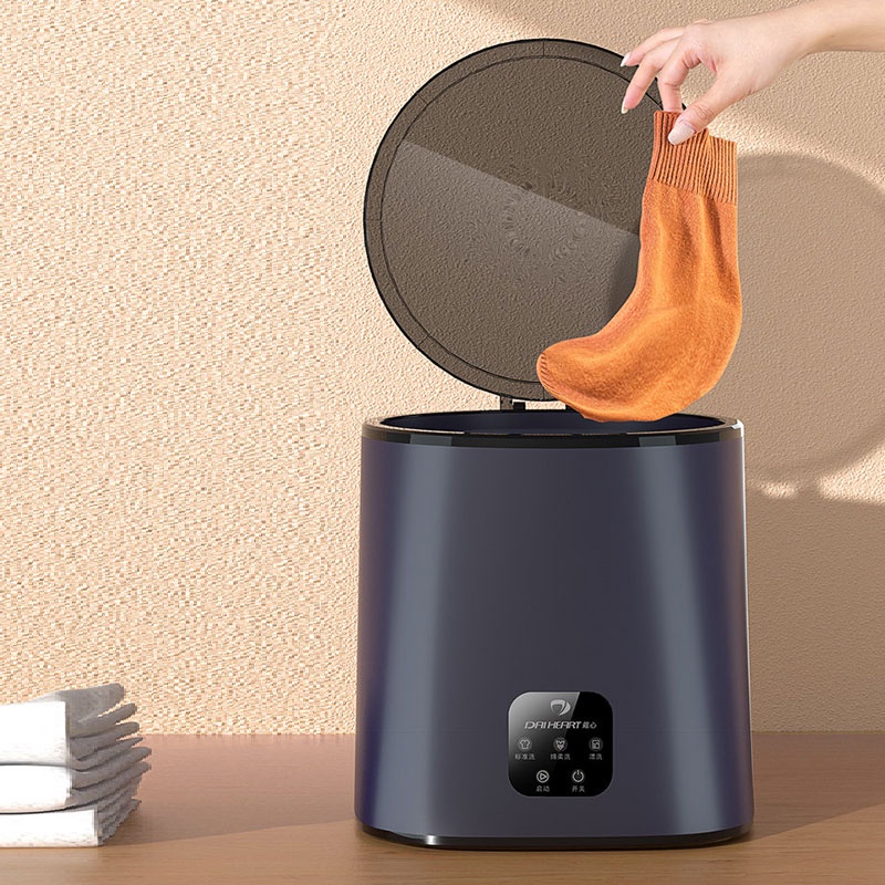 Máy giặt tự động KAIMEIDI dạng gấp nhỏ gọn giặt và khử nước hai trong một